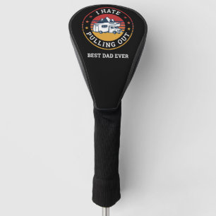 Funda Para Palo De Golf RV Camping Padres Día Retro Personalizado Mejor Pa