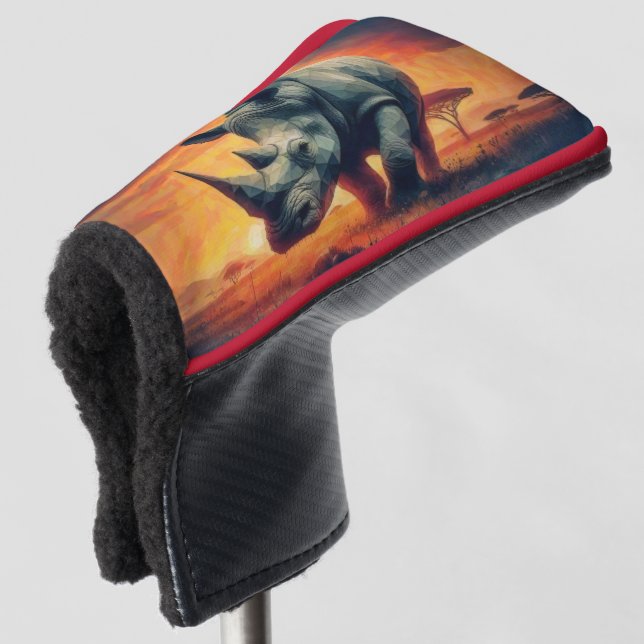 Funda Para Palo De Golf Safari de Rhino Sunset (Anverso 3/4)