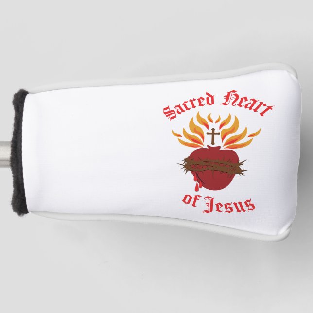 Funda Para Palo De Golf Sagrado Corazón de Jesús (Anverso)