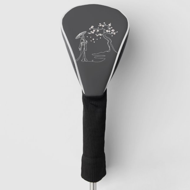 Funda Para Palo De Golf Sakura Elegance Cubierta del cabezal de golf (Anverso)
