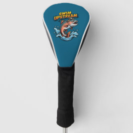 Funda Para Palo De Golf Salmón Nada Contracorriente Motivacional