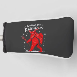 Funda Para Palo De Golf Saludo de Krampus Navidad Navidad 
