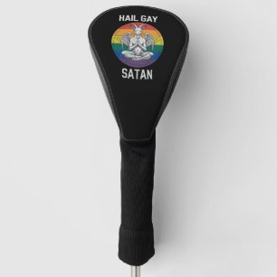 Funda Para Palo De Golf Salve Satan Gay Divertido Goth Gótico Cabra LGBTQ