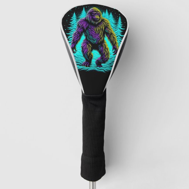 Funda Para Palo De Golf Sasquatch en el Woods Ai Art (Anverso)