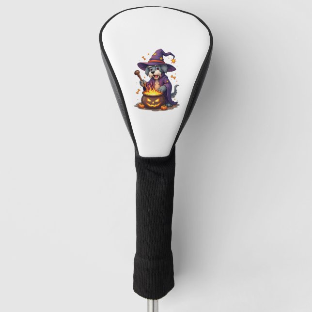 Funda Para Palo De Golf Schnauzer Hechicero (Anverso)