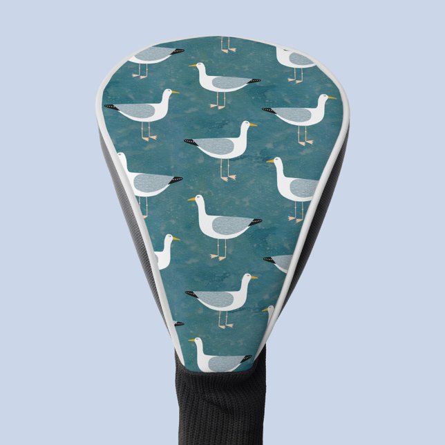 Funda Para Palo De Golf Seagull Nautical (Seagull pattern golf head cover)