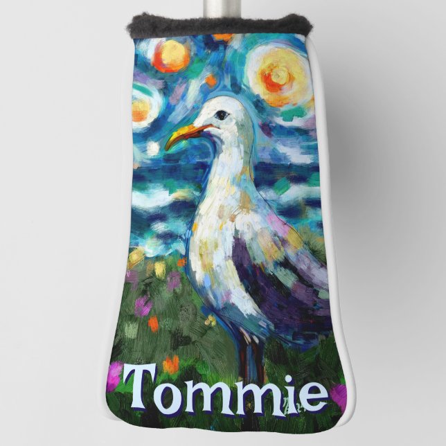 Funda Para Palo De Golf Seagull Van Gogh Style Beach personalizado (Girar 90)