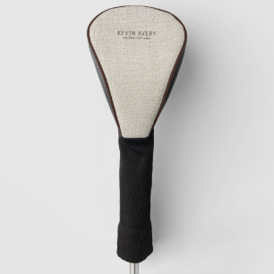 Funda Para Palo De Golf Sencillo aspecto orgánico Textura de línea Beige