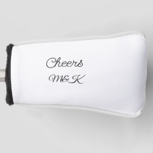Funda Para Palo De Golf Sencillo minimalista añadir nombre felicitaciones 