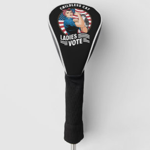 Funda Para Palo De Golf Señora Gata Sin Hijos Vota Vintage Rosie La Remach