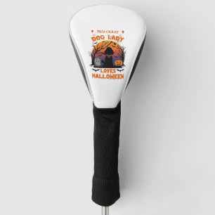 Funda Para Palo De Golf Señora Perro Loco Ama Tumba de Calabaza de Caniche