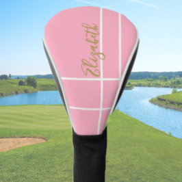Funda Para Palo De Golf Señoras de nombres personalizados minimalistas de 