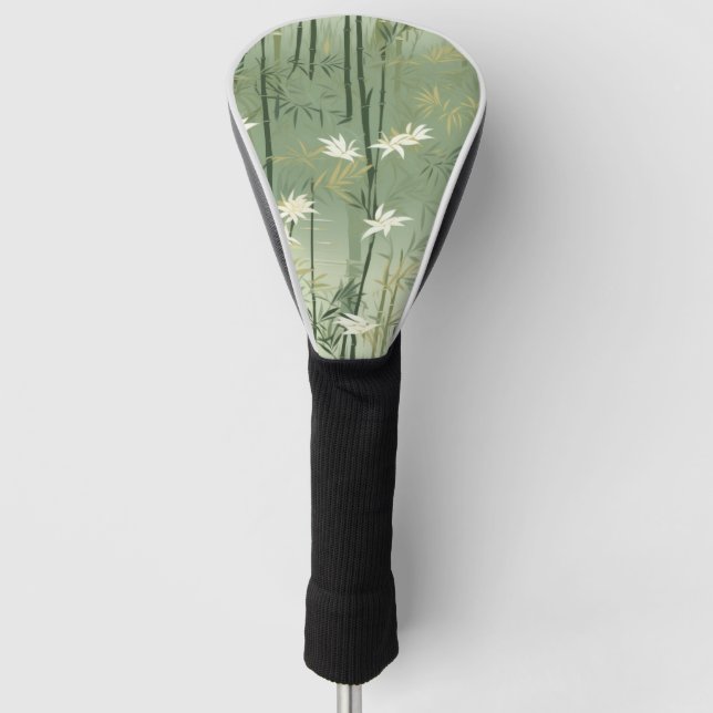 Funda Para Palo De Golf Serena Flor de Bambú Asiática  (6) (Anverso)