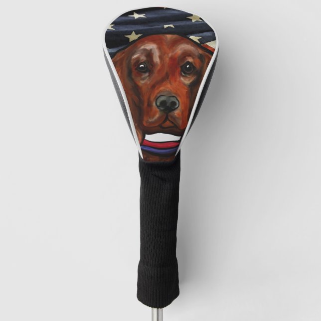 Funda Para Palo De Golf Setter rojo irlandés    (Anverso)