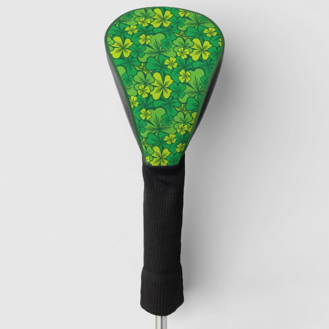 Funda Para Palo De Golf Shamrock irlandés (Anverso)