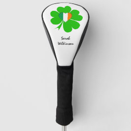Funda Para Palo De Golf Shamrock Monogrammed, club de tapas de la bandera