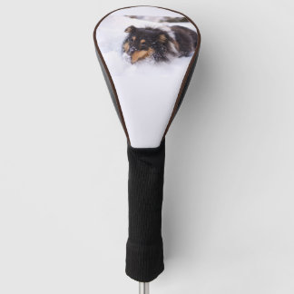 Funda Para Palo De Golf Shetland Sheepdog Laying In Snow