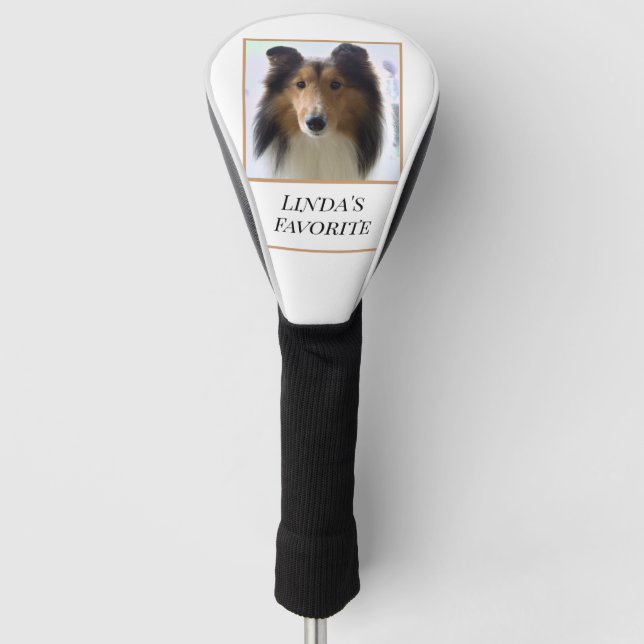 Funda Para Palo De Golf Shetland Sheepdog Personalizado (Anverso)