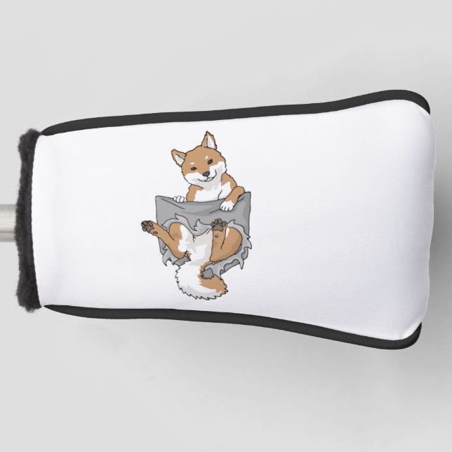 Funda Para Palo De Golf Shiba Inu Funny Shiba Inu Pocket Pocket Dog Gift (Anverso)