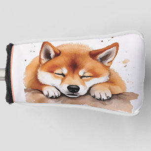 Funda Para Palo De Golf shiba se queda con la cubierta de la cabeza del go