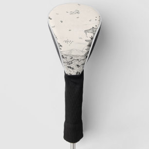 Funda Para Palo De Golf Shrine Shinto Fuji Edo Periodo Japón Inspire Shogu