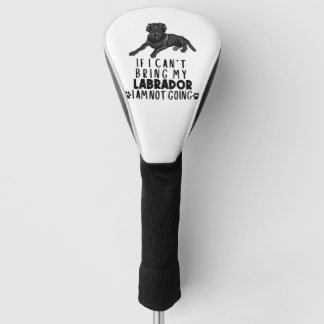 Funda Para Palo De Golf Si no puedo traer mi perro negro de Labrador