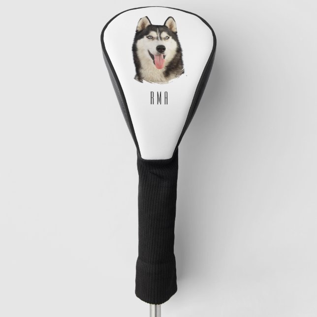 Funda Para Palo De Golf Siberian Husky (Anverso)