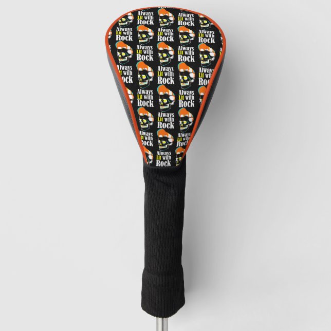Funda Para Palo De Golf Siempre iluminado con rock (Anverso)