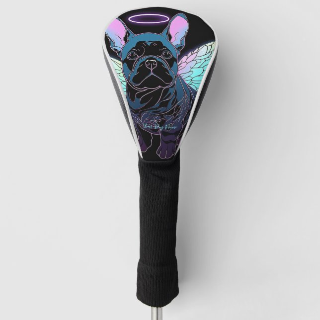 Funda Para Palo De Golf Siempre me encantará el Bulldog francés 004 (Anverso)