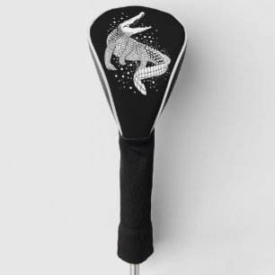 Funda Para Palo De Golf Silhouette de animales blancos - Cocodrilo