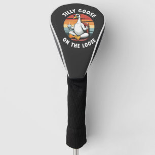Funda Para Palo De Golf Silly Goose en el retro de yoga de meditación suel