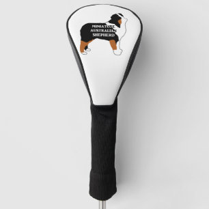 Funda Para Palo De Golf silo de nombre tricográfico negro australiano en