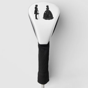 Funda Para Palo De Golf silueta de abraham lincoln mary todd lincoln