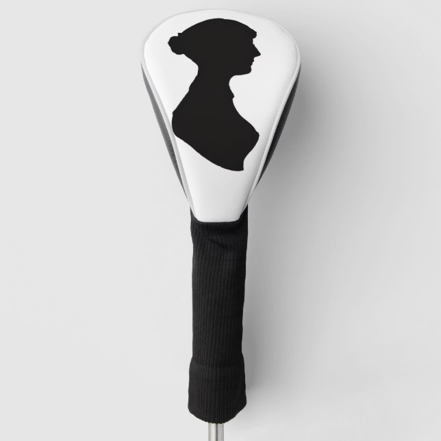 Funda Para Palo De Golf Silueta de Jane Austen (Anverso)