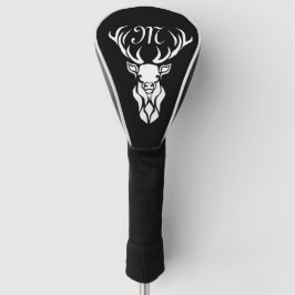 Funda Para Palo De Golf Silueta Tribal Snow Stag White