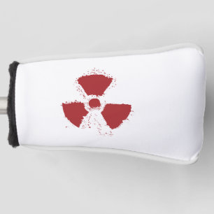 Funda Para Palo De Golf Símbolo de advertencia radiactiva de bandeja