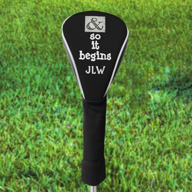 Funda Para Palo De Golf Símbolo de Ampersand y así empieza a conducir con  (Subido por el creador)