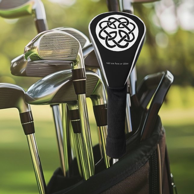 Funda Para Palo De Golf Símbolo de círculo de nudo celta blanco y negro (Subido por el creador)