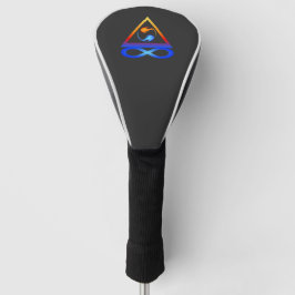 Funda Para Palo De Golf Símbolo de llama gemela-