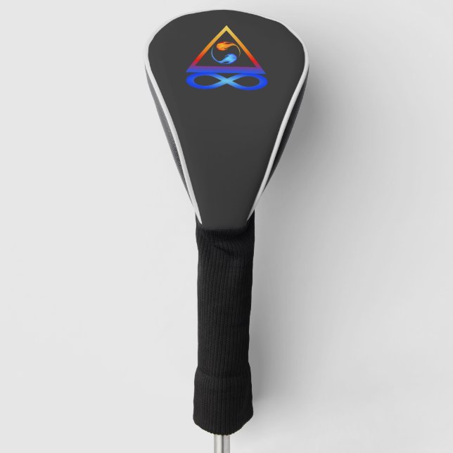 Funda Para Palo De Golf Símbolo de llama gemela- (Anverso)