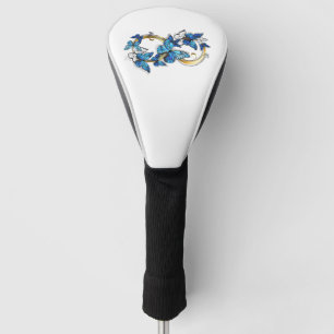 Funda Para Palo De Golf Símbolo infinito de mariposas Morpho azules