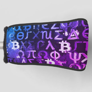 Funda Para Palo De Golf Símbolos de Bitcoin (Estilo: Miami Púrpura - 5)