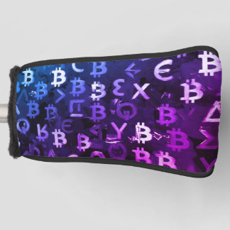 Funda Para Palo De Golf Símbolos de Bitcoin (Estilo: Miami Púrpura - 7)