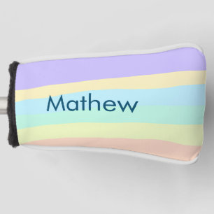 Funda Para Palo De Golf simple letra inicial monograma añada su nombre