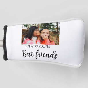 Funda Para Palo De Golf simple minimal best friends name add photo text le