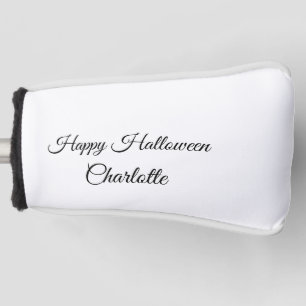 Funda Para Palo De Golf SIMPLE MÍNIMO.CUTIE AGREGAR NOMBRE BEBÉ feliz Hall