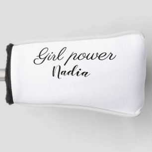 Funda Para Palo De Golf simple poder de chica minimalista agregar nombre t