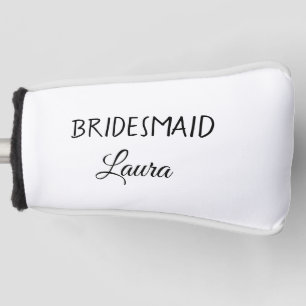 Funda Para Palo De Golf Simple regalo de dama de honor minimalista añadir