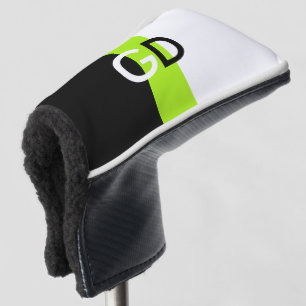 Funda Para Palo De Golf Simplemente 2 colores y verde de resorte de rayas