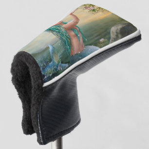 Funda Para Palo De Golf sirena cabelluda verde